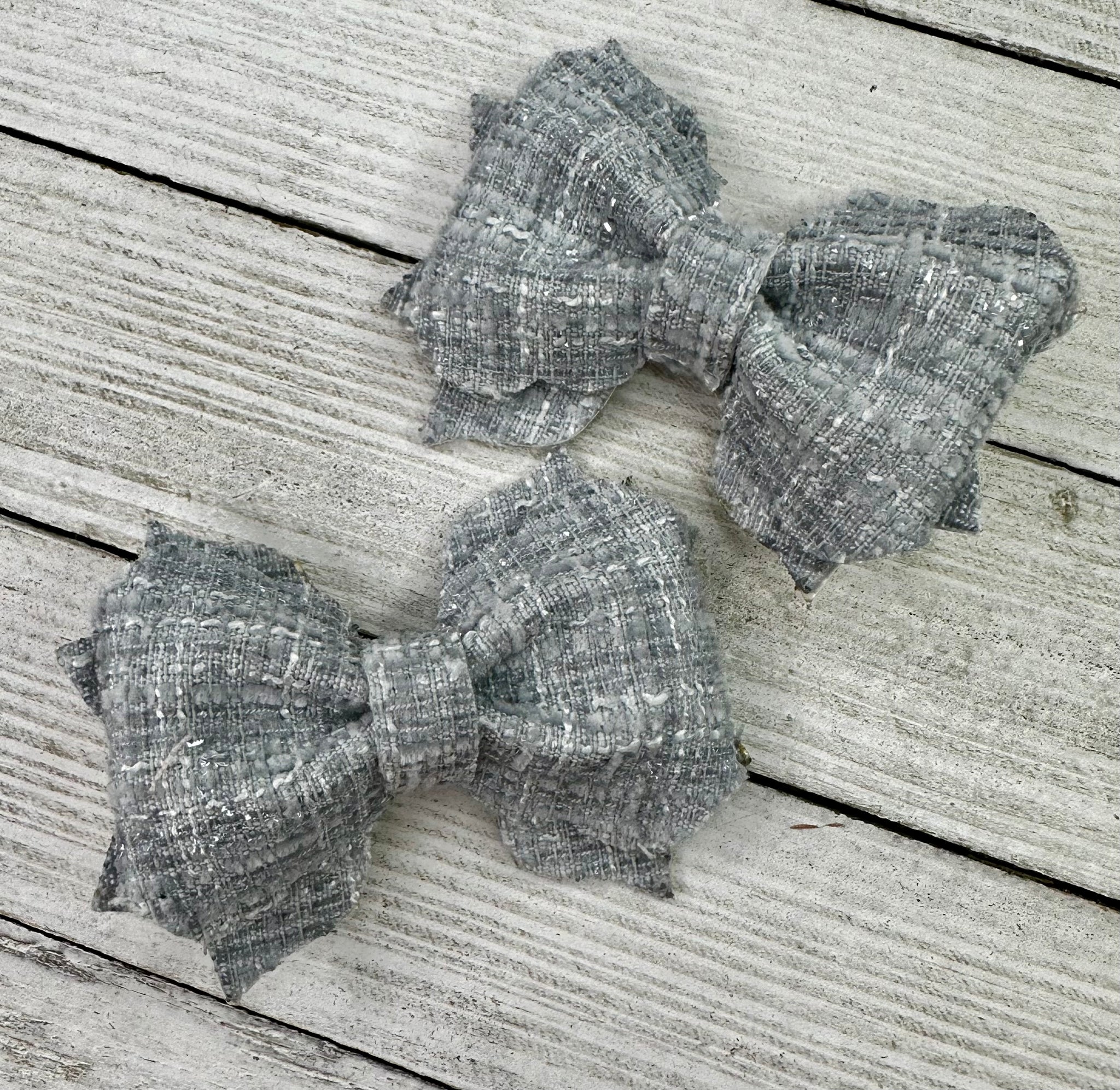 Gray Tweed Piggy Set