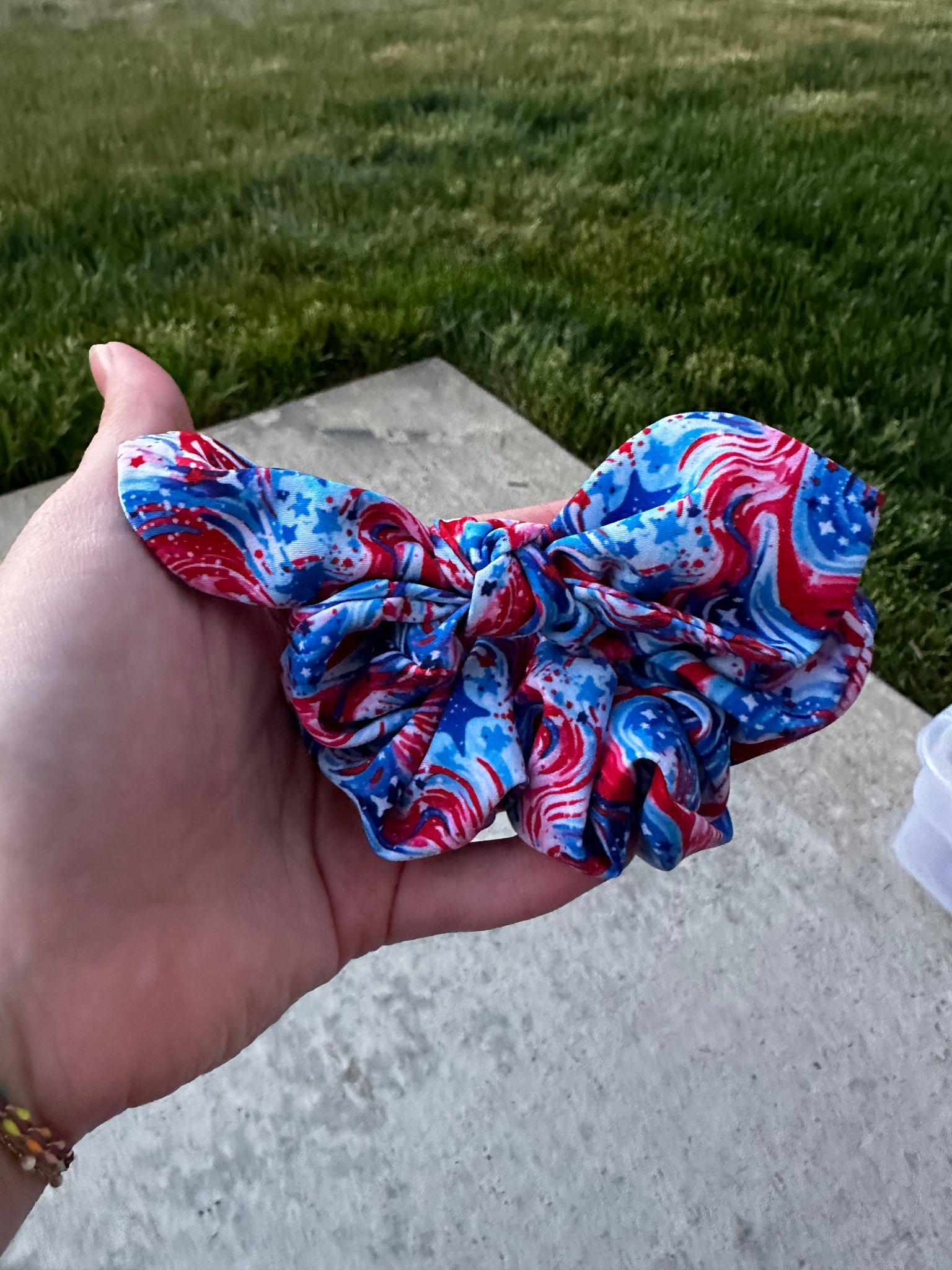 Oil spill 4th scrunchie.