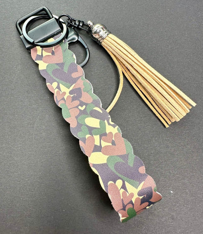 Camo Hearts Wristlet