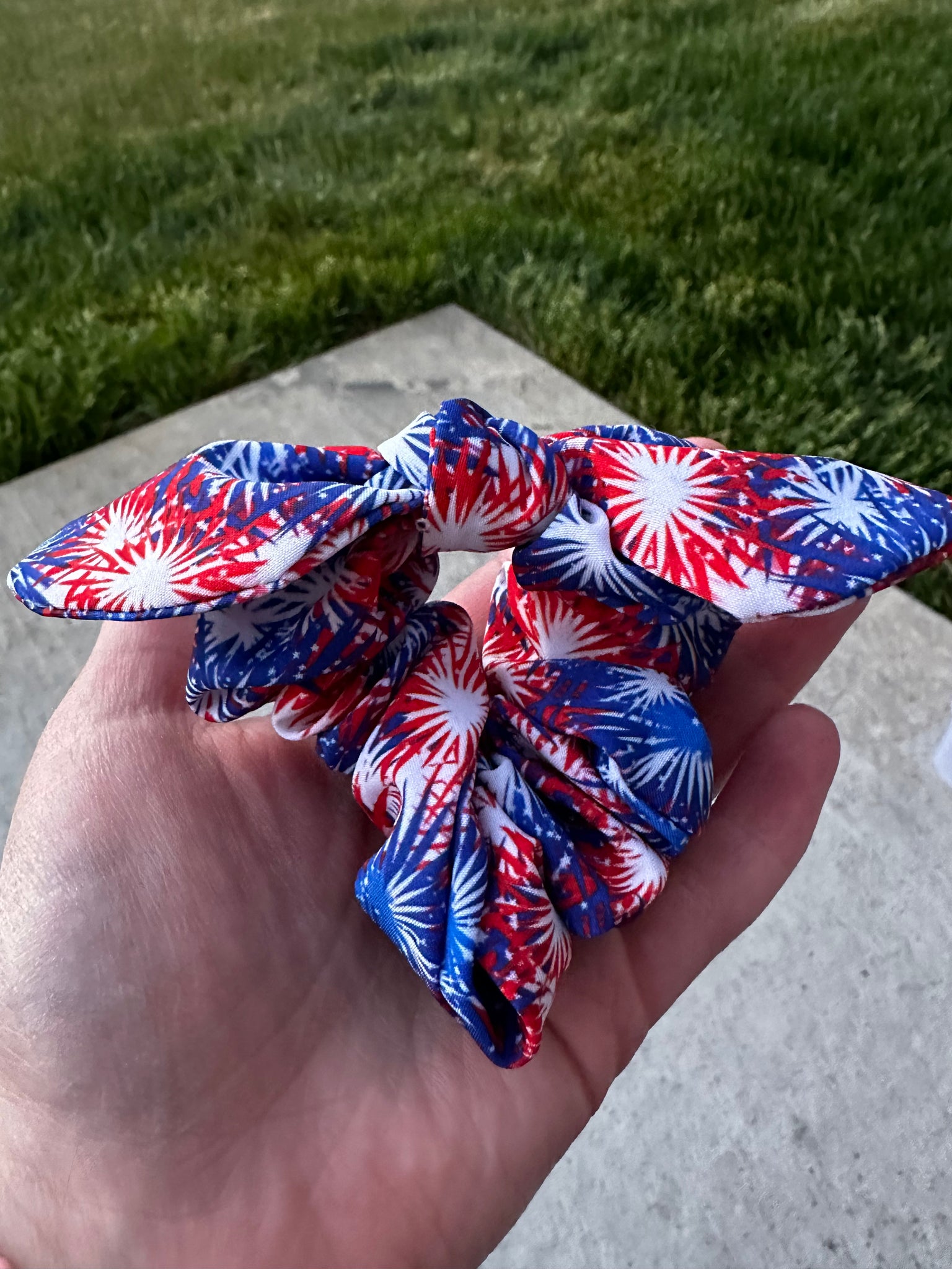 Firework 4th scrunchie.