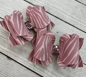 Mauve Zebra Piggy Set