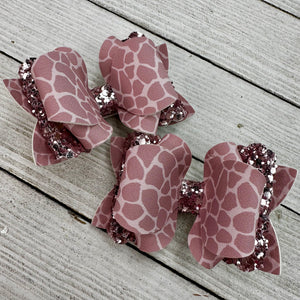 Mauve Giraffe Piggy Set