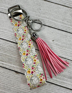 Floral Volleyball Wristlet