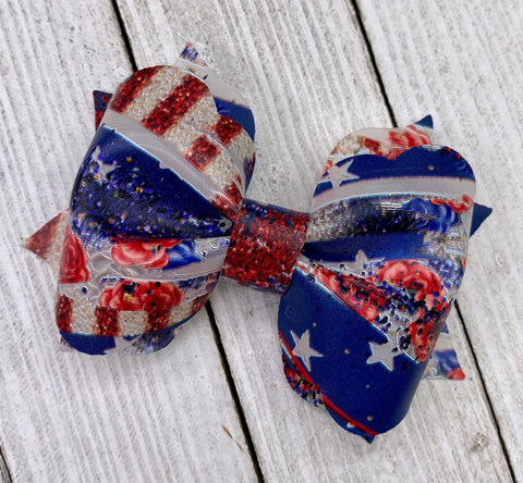 USA Brushstroke-JELLY BOW