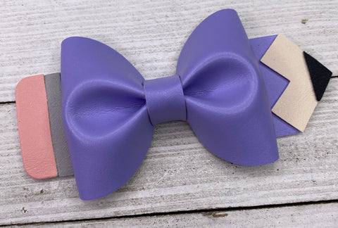 Dark Purple Pencil Bow