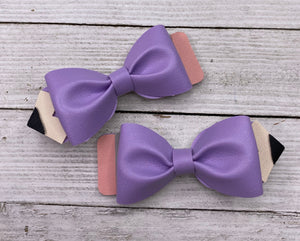 Purple Pencil Piggy set