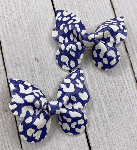 Navy/White Leopard Butterfly Piggy set