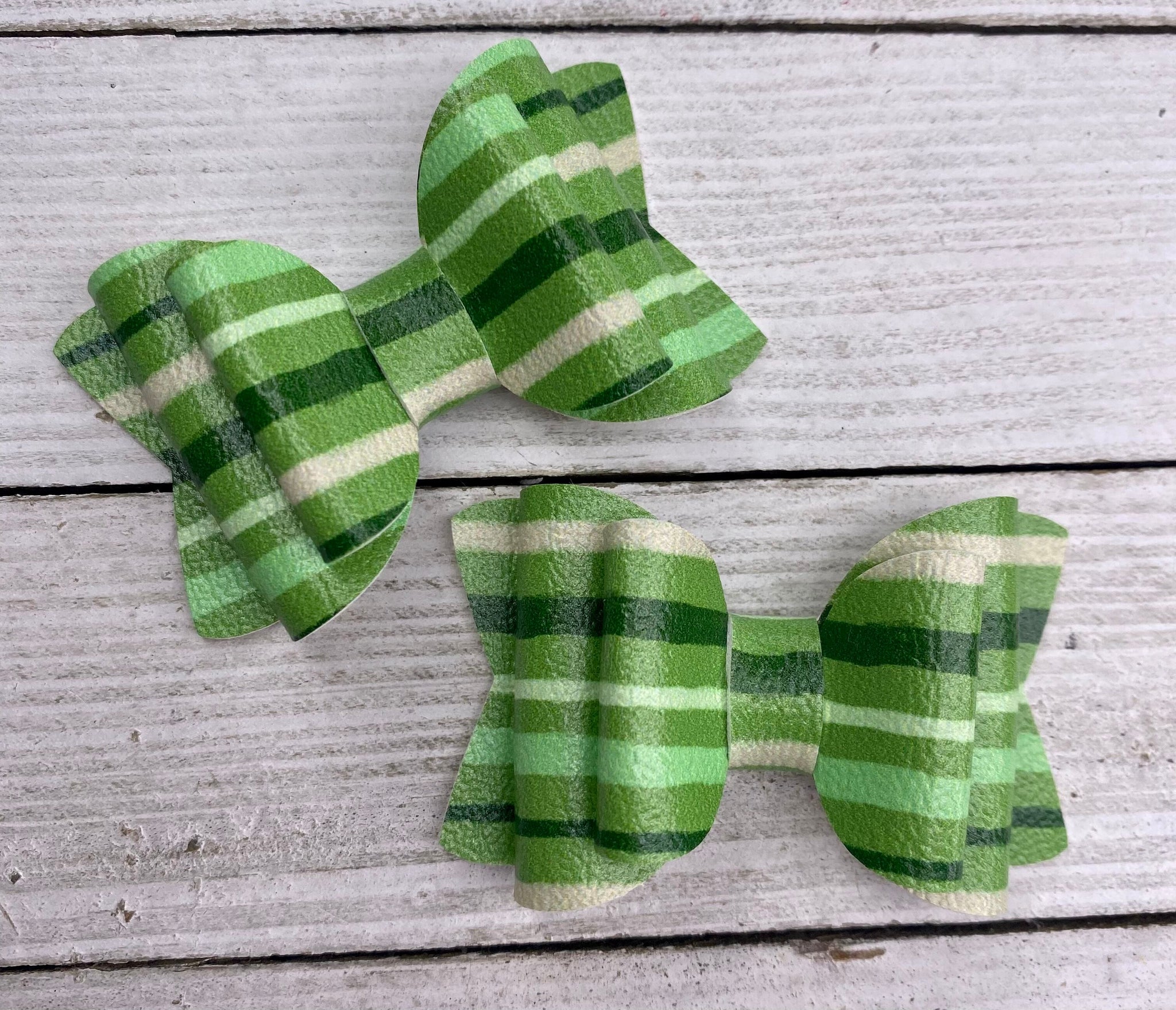 Green Stripe Piggy Set