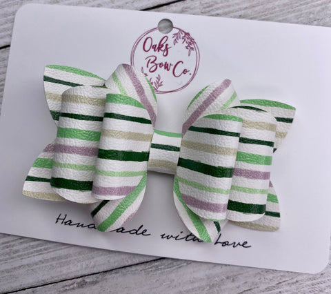 Green & Pink Stripes