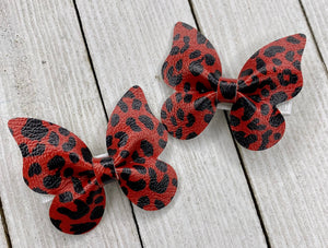 Red/Black Leopard Butterfly Piggy set