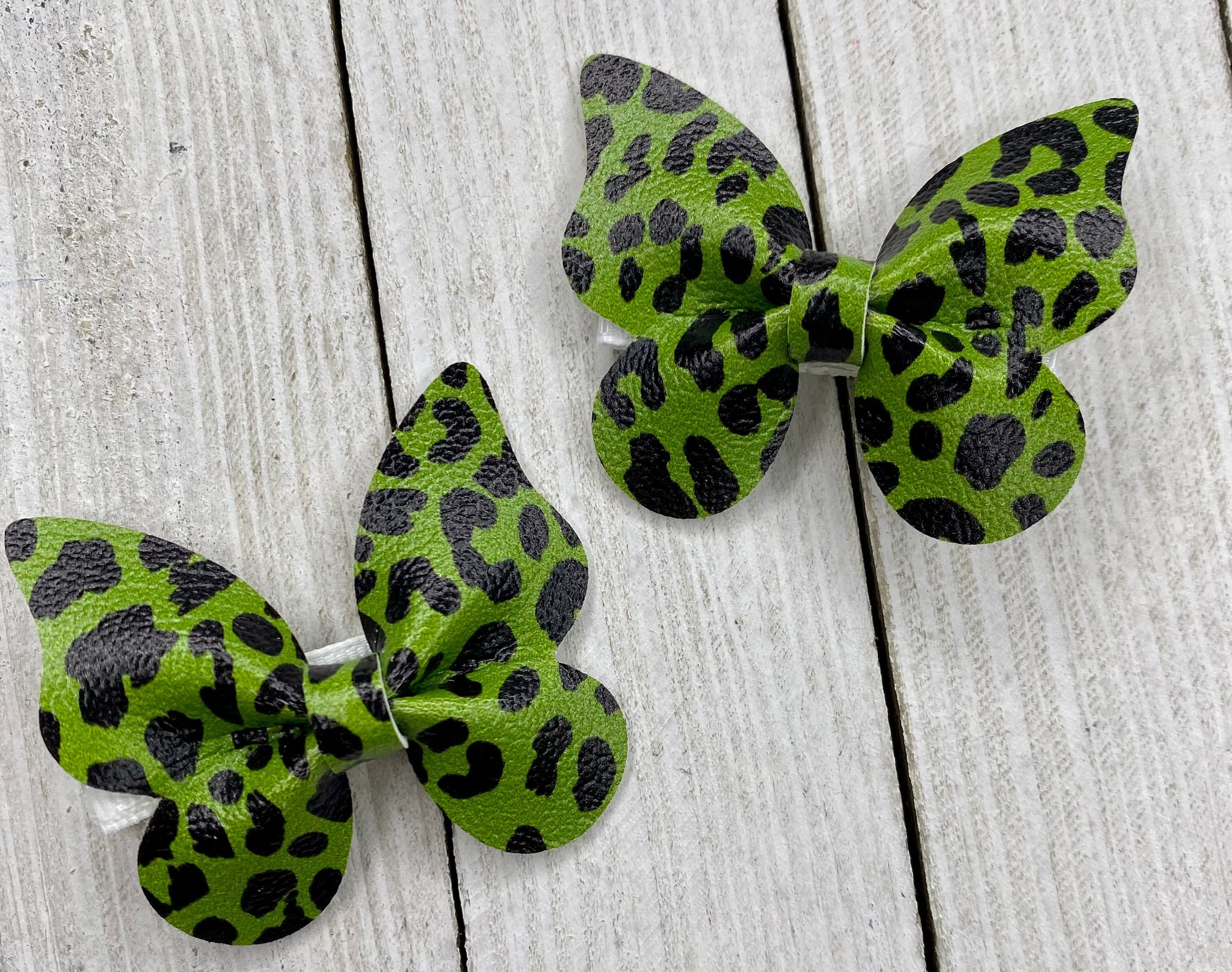 Green/Black Leopard Butterfly Piggy set