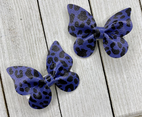 Navy/Black Leopard Butterfly Piggy set