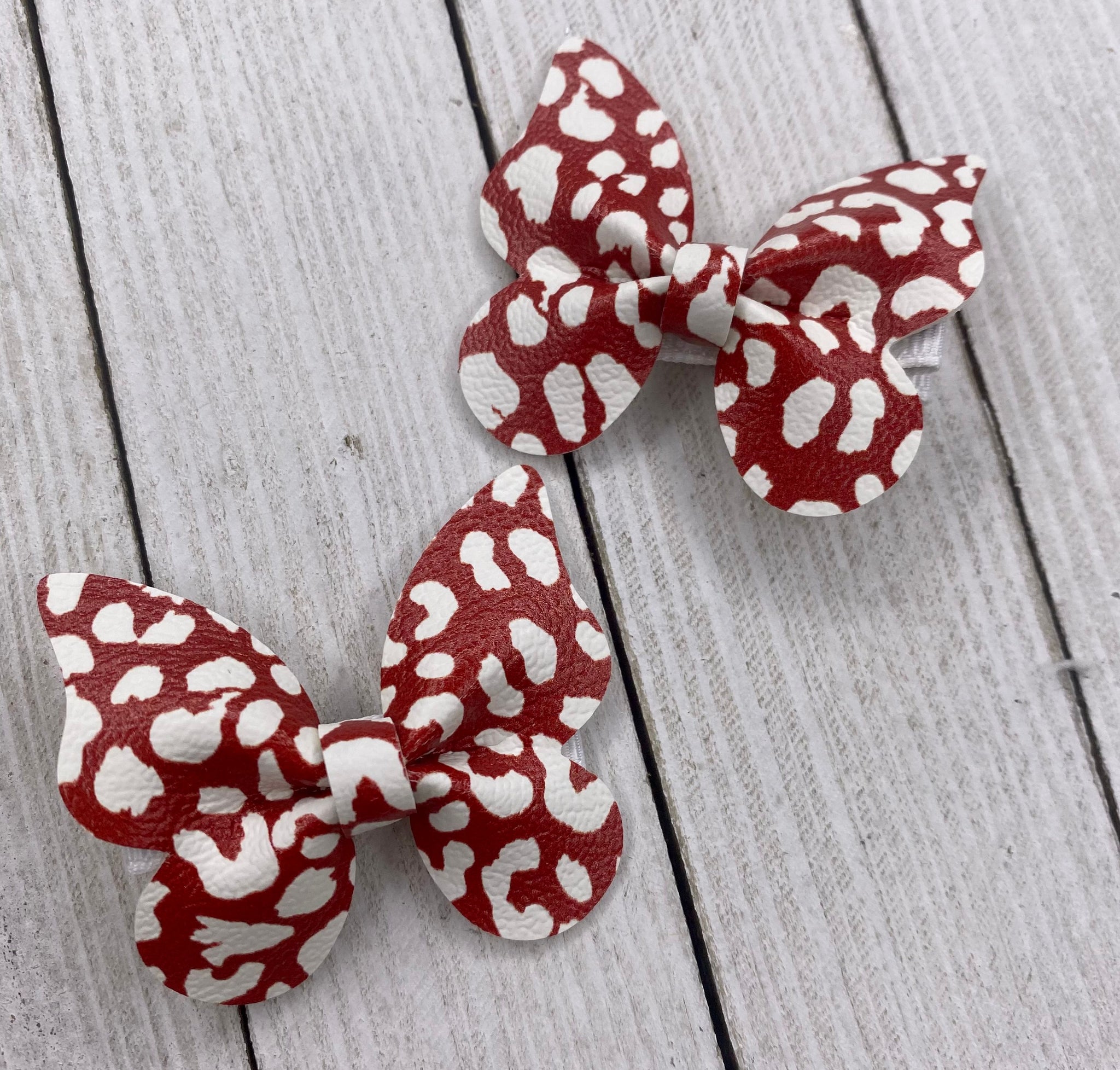 Red/White Leopard Butterfly Piggy set