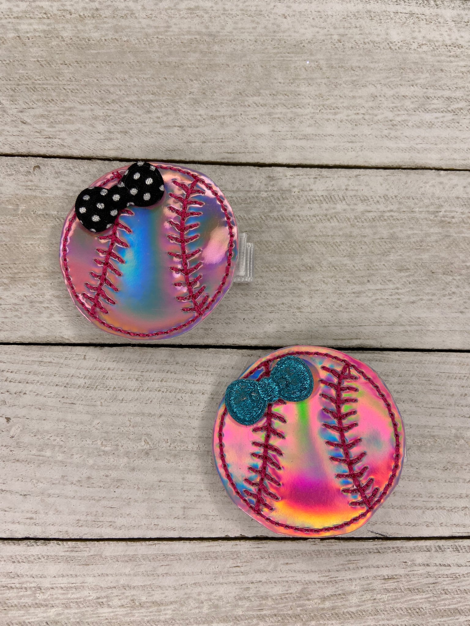 Pink softball ball Clip