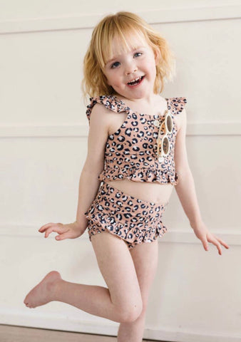 Leopard 2 piece swim