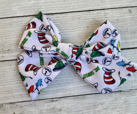 All things Dr. Suess Handtied Bow