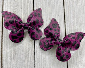 Purple/Black Leopard Butterfly Piggy set